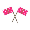 Set 25 scobitoi cu Stegulet Dots Roz - Briosa