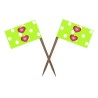 Set 25 scobitoi cu Stegulet Dots Verde - Briosa 