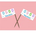 Set 25 scobitori cu Stegulet Baby-Shower M21