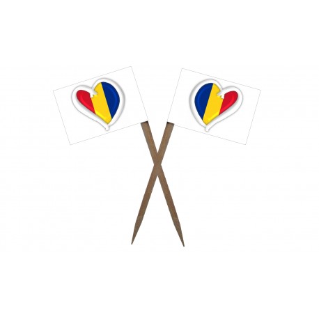 Scobitori cu Stegulet Romania Inima 2 - clasic-