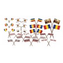 Set 50 de Scobitori cu Stegulet mixt  50 - 1 Decembrie