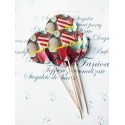 Set 30 Toppere Candy Bar 5cm Text galben