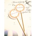 Set 30 Toppere Candy Bar 5cm "Regal"