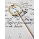Topper Candy Bar 5cm "Love is sweet auriu/alb"