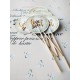 Topper Candy Bar 5cm "Love is sweet & Glam"