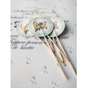 Set 30 Toppere Candy Bar 5cm "Love is sweet & Glam"