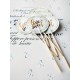 Topper Candy Bar 5cm "Love is sweet & Glam"