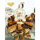 Topper Candy Bar 5cm "Love is sweet & Glam"