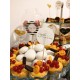 Topper Candy Bar 5cm "Candy Bar/Love is Sweet alb, text negru"