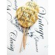 Topper Candy Bar 5cm "Best day ever Gold"