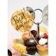 Topper Candy Bar 5cm "Best day ever Gold"