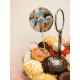 Topper Candy Bar 5cm "Candy Bar Blue inima flori"