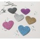 Set 30 baloane inima, carton cu sclipici, culori mixt