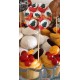 Set 30 toppere rotunde CandyBar Craciun M3, 5cm/15cm