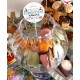 Set 30 toppere rotunde CandyBar Craciun M3, 5cm/15cm
