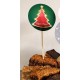Set 30 toppere rotunde CandyBar Craciun M4, 5cm/15cm