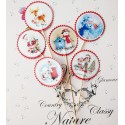 Set 30 toppere rotunde CandyBar Craciun M8, 5cm/15cm