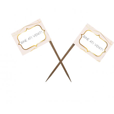 Set 25 de stegulete "Bine ati venit" M1