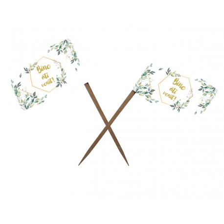 Set 25 de stegulete "Bine ati venit" M5