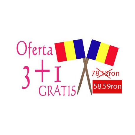 Oferta Scobitori cu Stegulet Romania 3+1gratis
