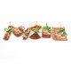 Set 6 ornamente hartie pentru brad
