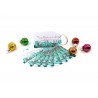 Set 10 etichete cu snur pentru Craciun 7.5cmx 4.2 cm