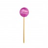 Set 10 toppere rotunde TEXTE 3cm M1