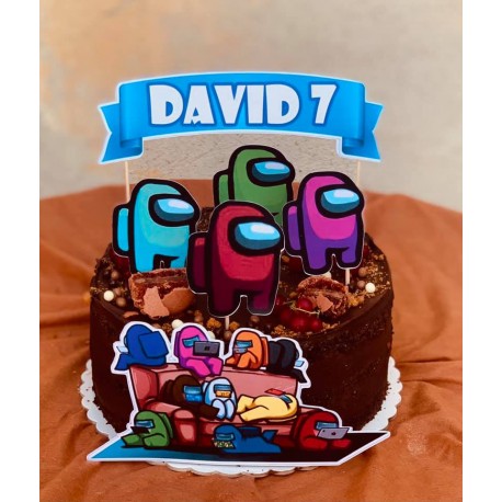 Set 5 toppere robotei si un banner personalizat