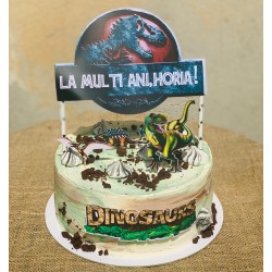 Set 5 topppere dinozauri si un banner nume M2