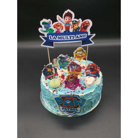 Set  8 toppere si un banner nume, Patrula catelusilor