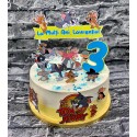 Set 13 toppere Tom si Jerry si un banner nume personalizat