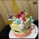 Set 7 toppere si  nume, glitter unicorn