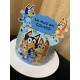 Set 3 toppere Bluey si o placuta nume