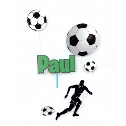 Set 5 topere fotbal si un topper nume