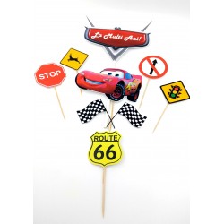 Set 8 toppere Cars si un topper LMA