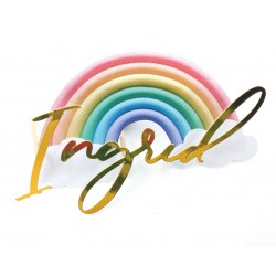 Set 2 toppere, nume si curcubeu