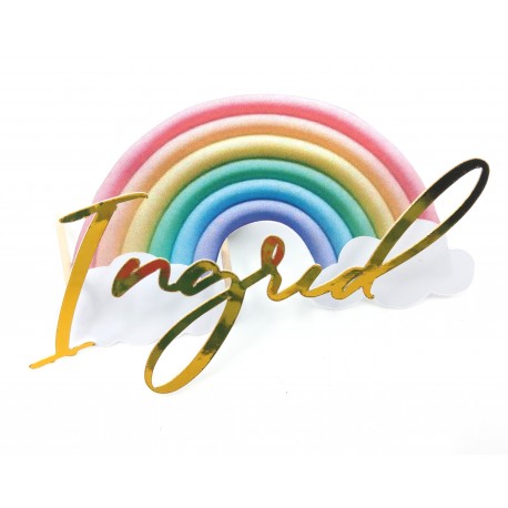 Set 2 toppere, nume si curcubeu